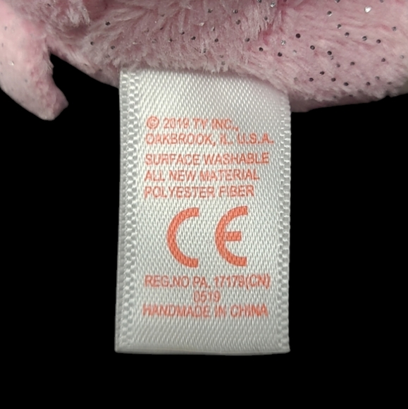 2019 Ty BEANIE BABIES STUFFED ANIMAL KEYCLIP "LANA" THE LLAMACORN - Picture 10 of 10